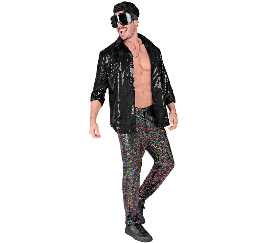 Pantalones puntos multicolor para hombre