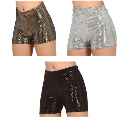 Pantalones Shorts de Lentejuelas en varios colores para mujer