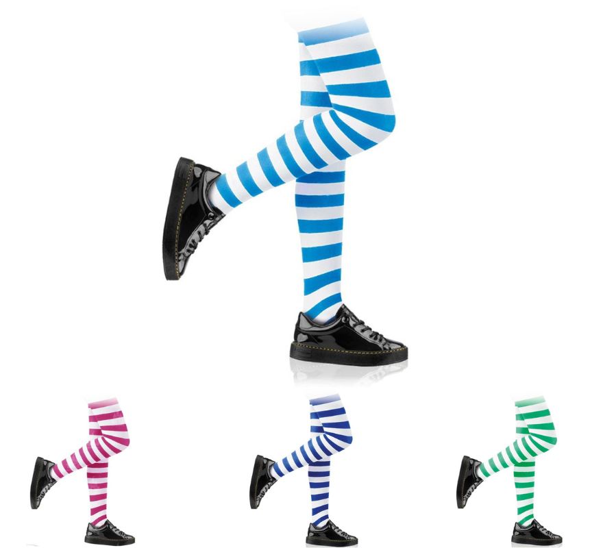 Translation missing: de.Panty a Rayas blanco infantil en varios colores