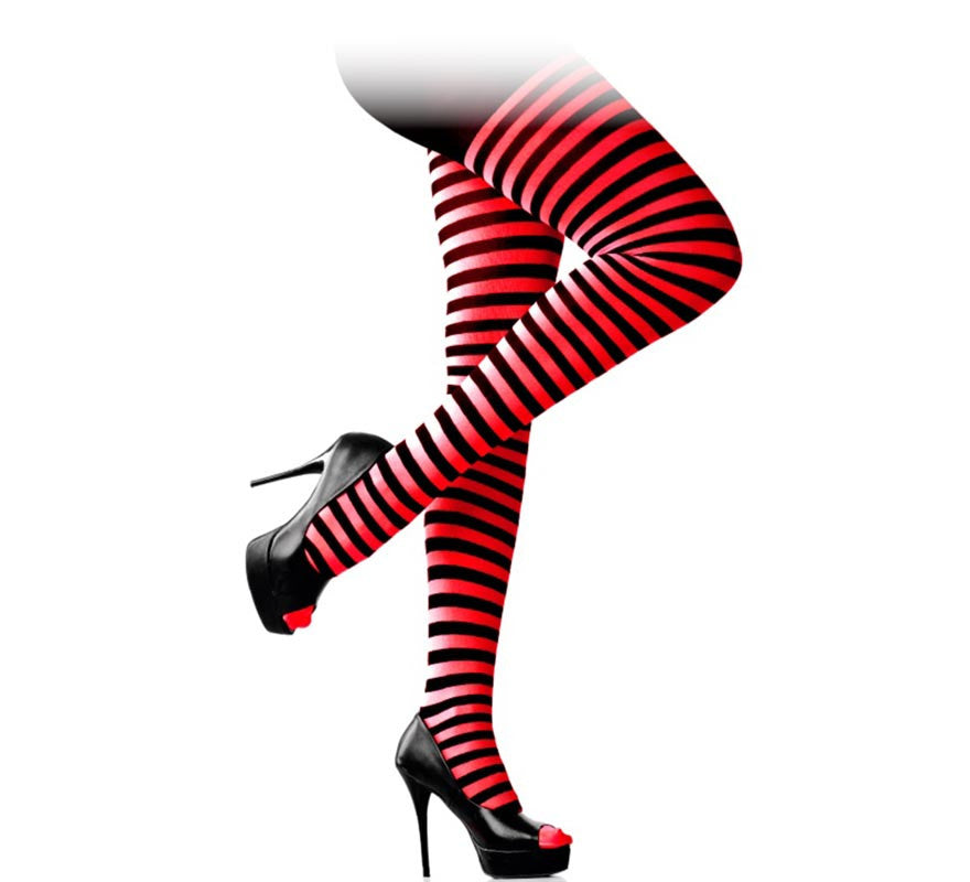 Translation missing: de.Panty a Rayas Negro Adulto en varios colores