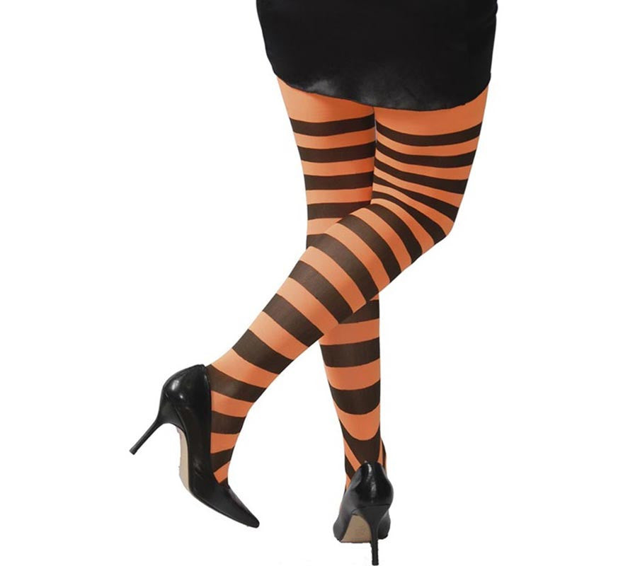 Translation missing: de.Pantys a Rayas naranja y negro