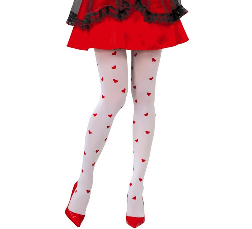 Translation missing: de.Pantys blancas con Corazones rojos
