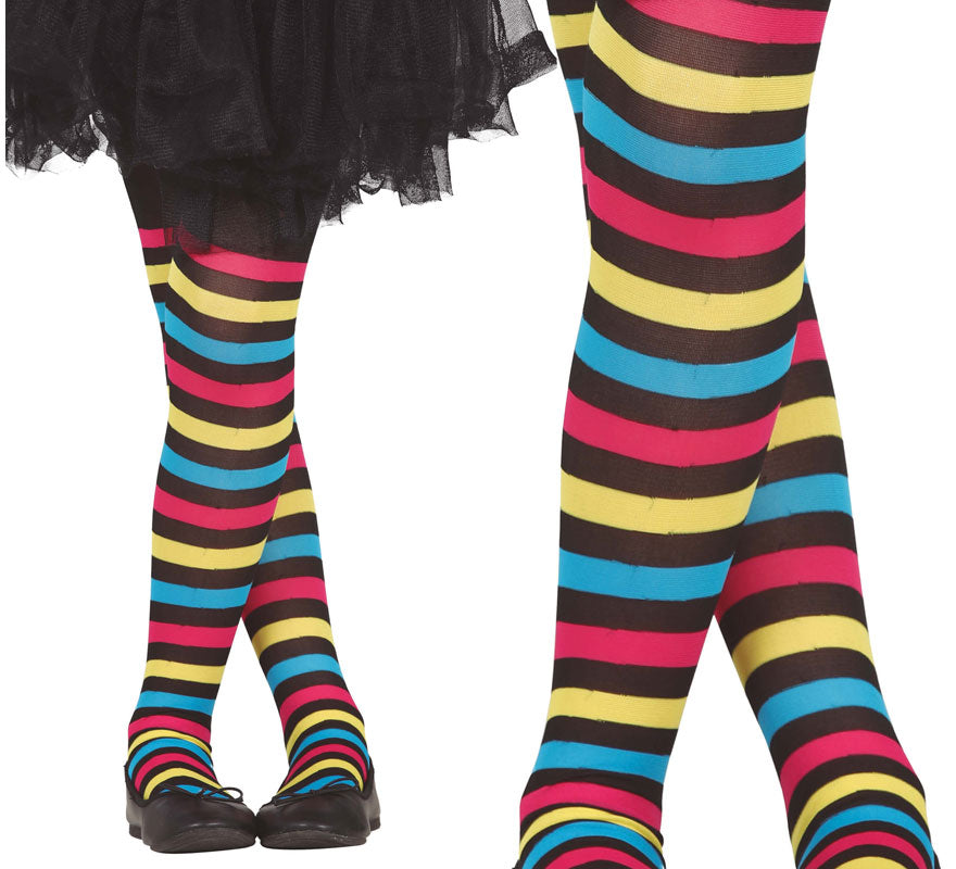 Translation missing: de.Pantys de Rayas Multicolores Infantiles