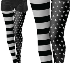 Schwarze Gothic-Strumpfhose für Kinder