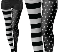 Schwarze Gothic-Strumpfhose für Damen