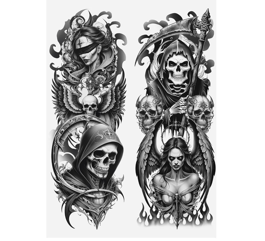Pantys Muerte con efecto Tatuaje