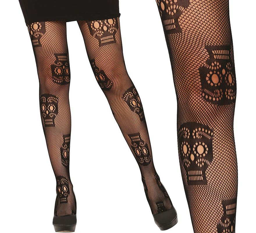 Translation missing: de.Pantys Rejilla de Calaveras para mujer