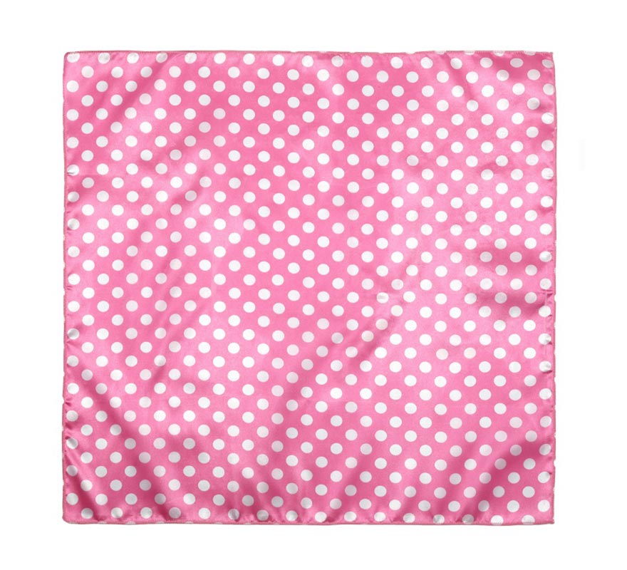 Pañuelo con lunares blancos de 50x50 cm en varios colores