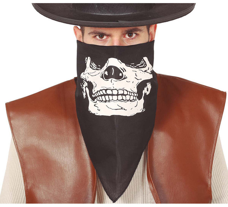 Translation missing: de.Pañuelo Facial Negro con Calavera