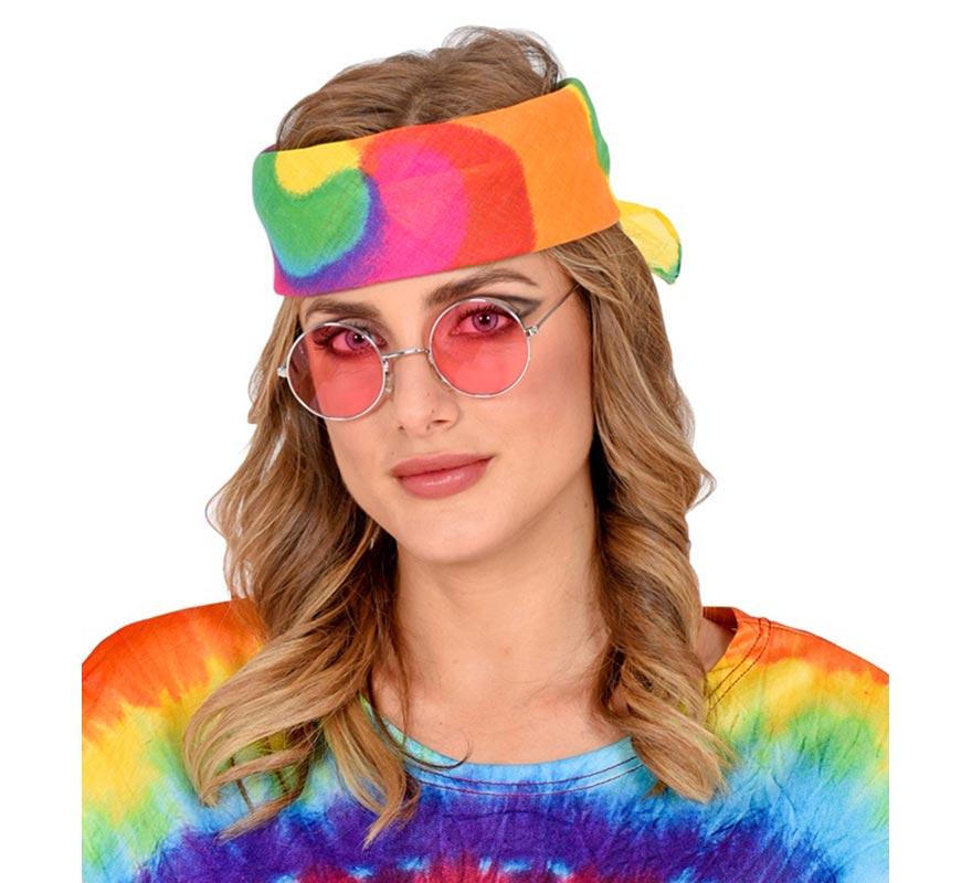 Translation missing: de.Pañuelo Hippie Tie-Dye multicolor de 55x55 cm