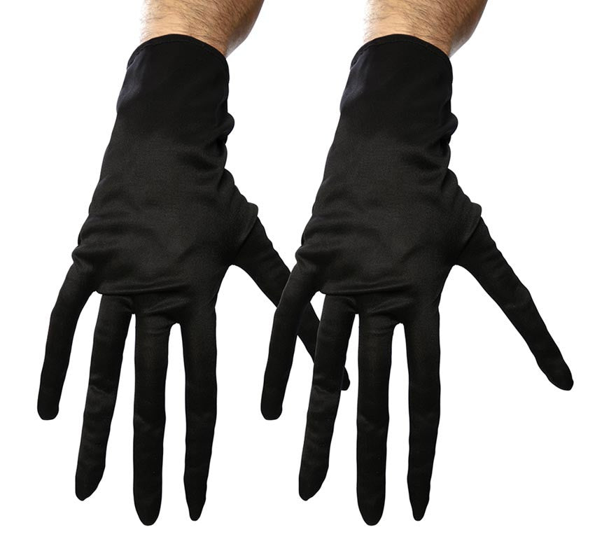 Translation missing: de.Par de Guantes Dedos Largos negros adulto de 35 cm