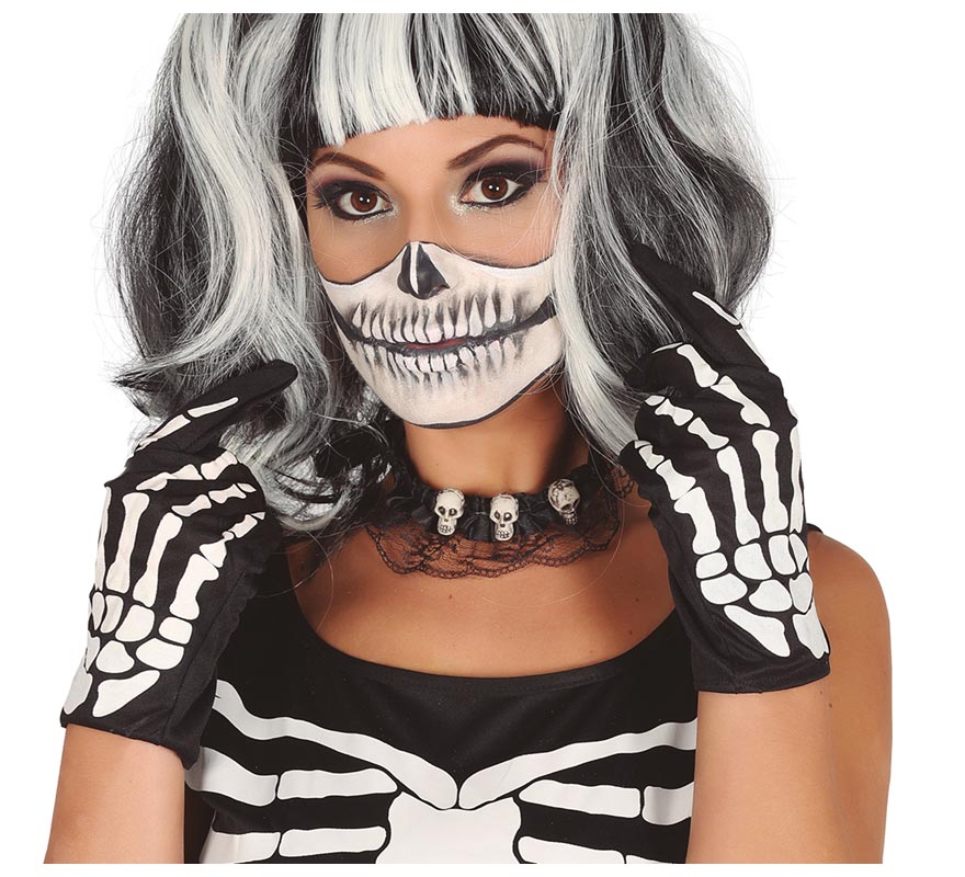 Translation missing: de.Par de guantes Esqueleto para Halloween