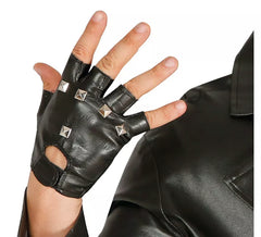 Paar Sado oder Punk und Biker Handschuhe