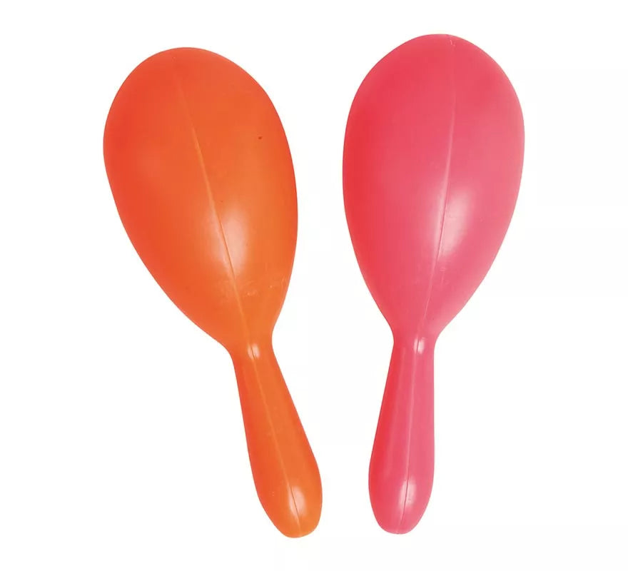 Par de Maracas de 19 cm colores surtidos