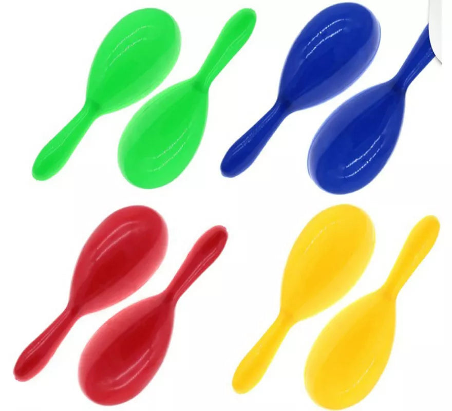 Translation missing: de.Par de Maracas tradicionales de 20 cm en colores surtidos