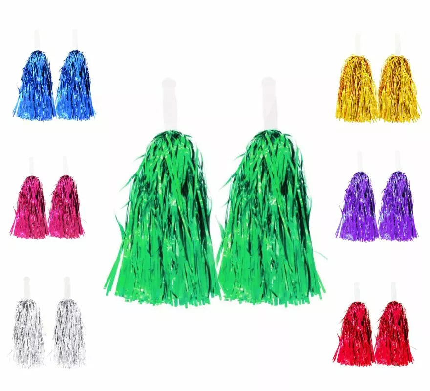 Translation missing: de.Par de Pompones Brillantes con Mango en varios colores