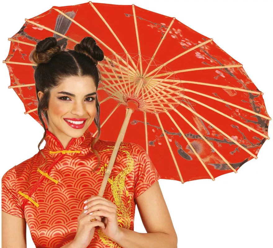 Translation missing: de.Paraguas Japonés de 82 cm rojo