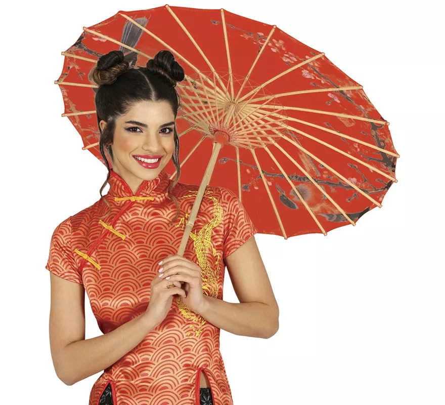 Translation missing: de.Paraguas Japonés de 82 cm rojo