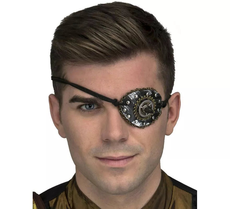 Translation missing: de.Parche de Ojo Steampunk Plateado
