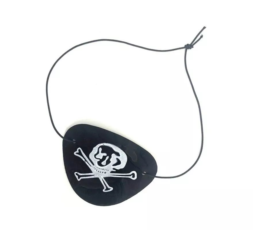 Translation missing: de.Parche Pirata básico negro con calavera