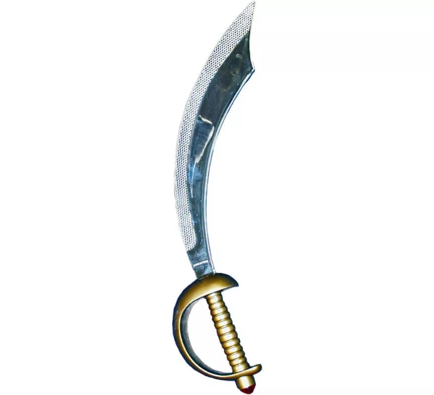 Translation missing: de.Parche y Espada de Pirata plateados 46cm