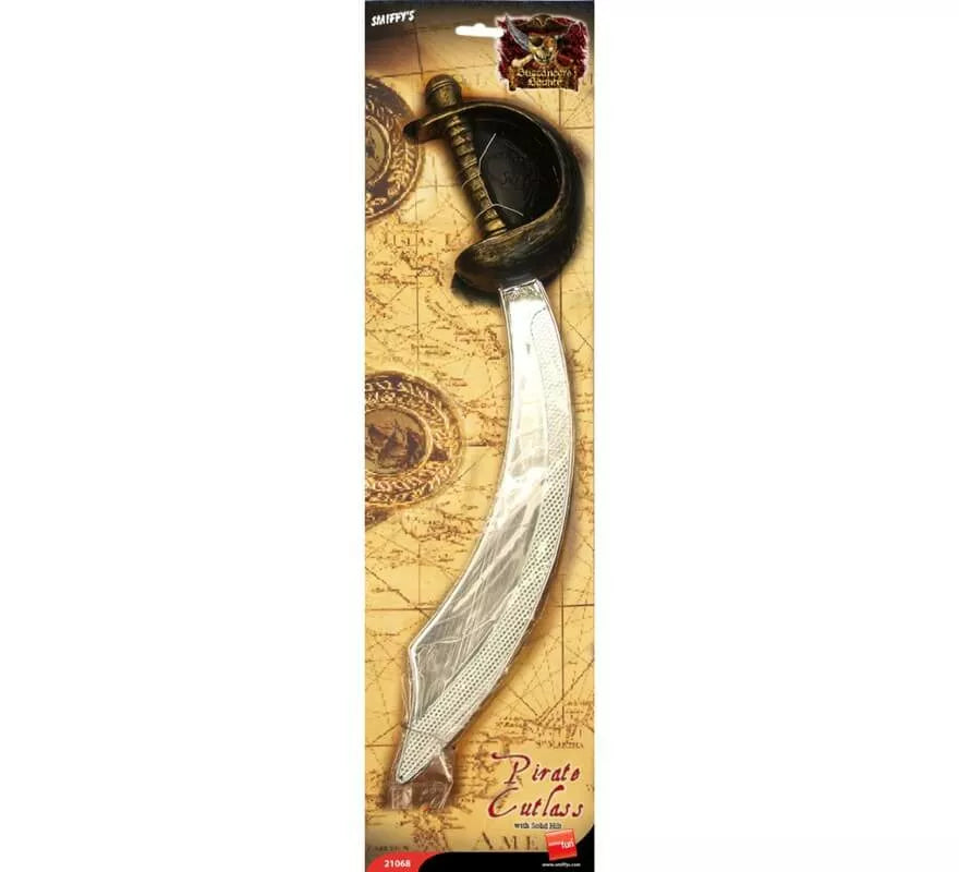 Translation missing: de.Parche y Espada de Pirata plateados 46cm