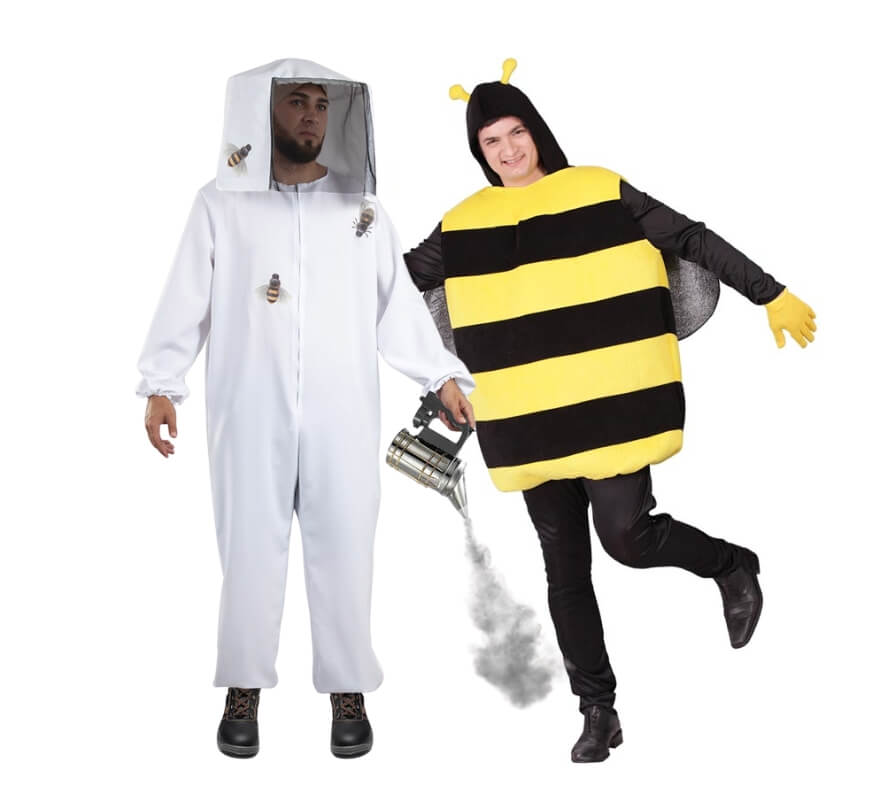 Translation missing: de.Pareja de apicultor y abeja