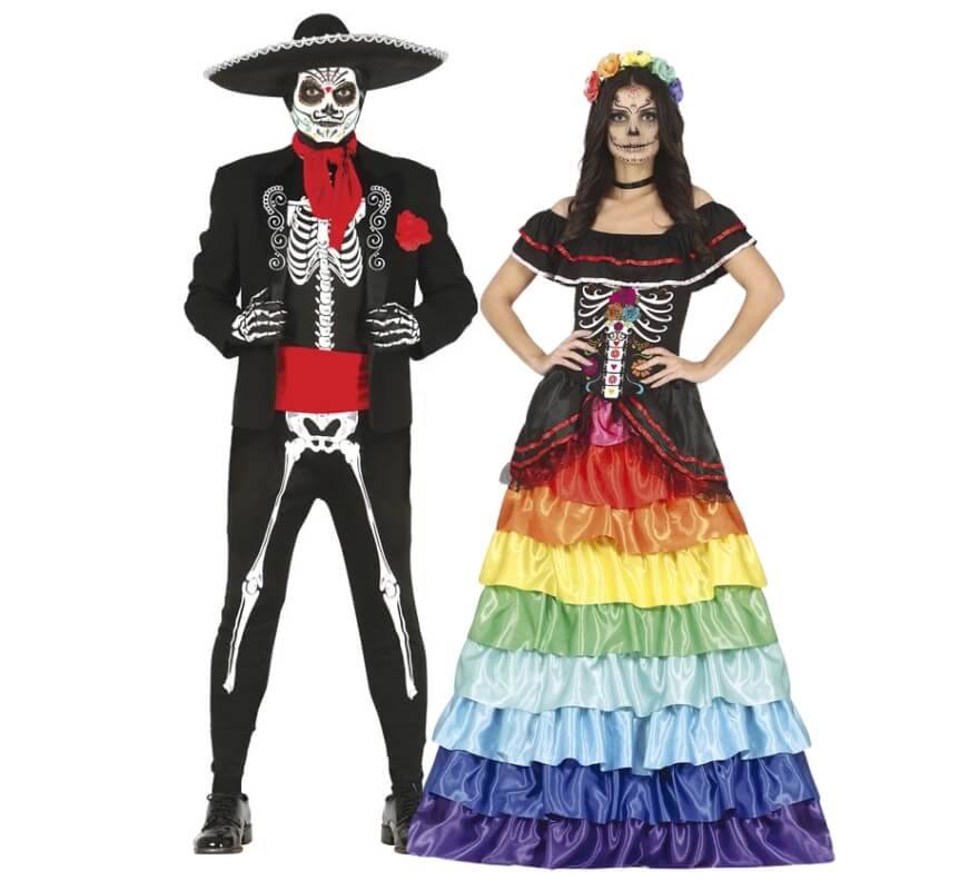 Buntes Catrin- und Catrina-Paar