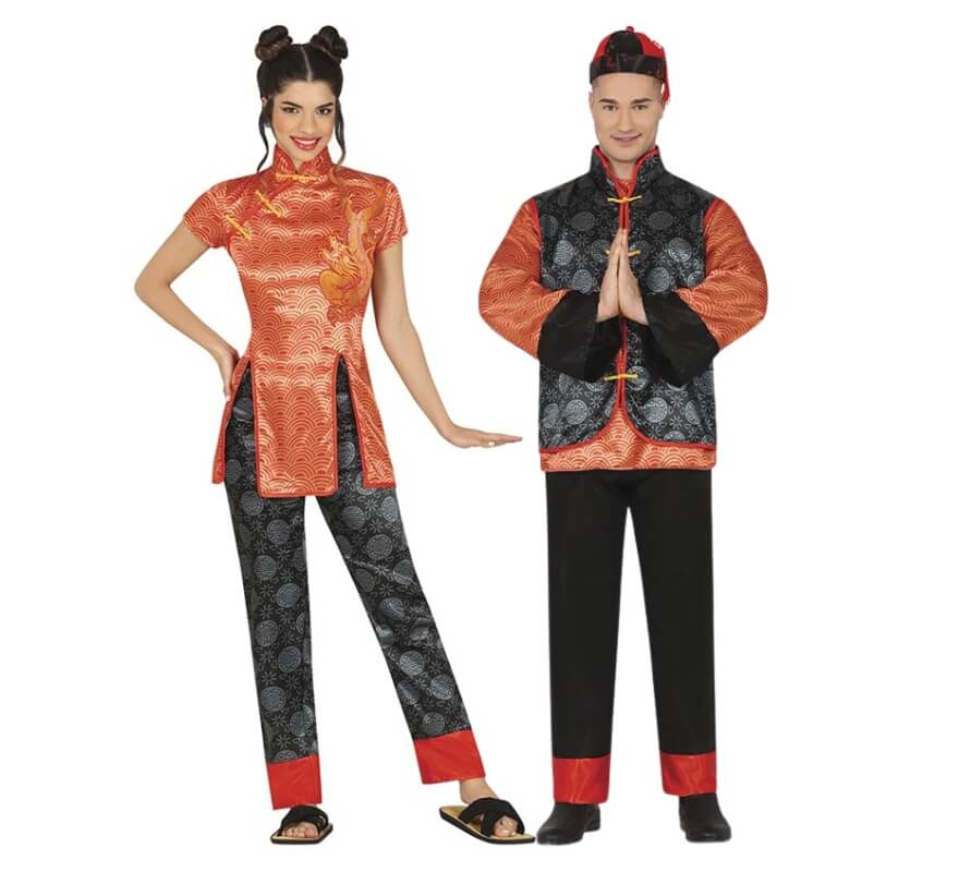 Translation missing: de.Pareja de chinos naranjas