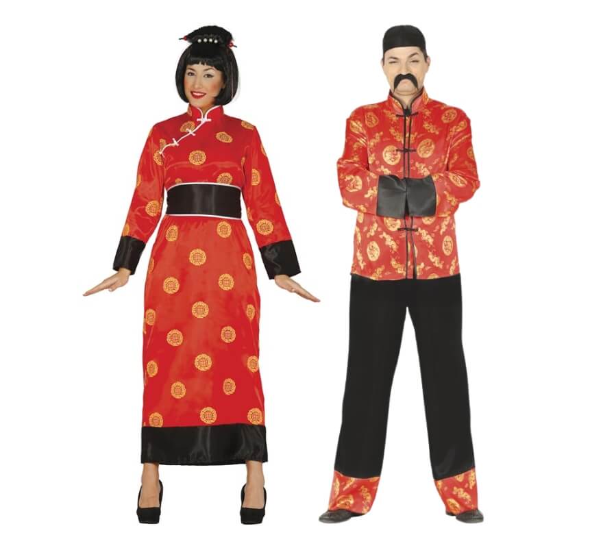 Chinesisches Paar in Rot