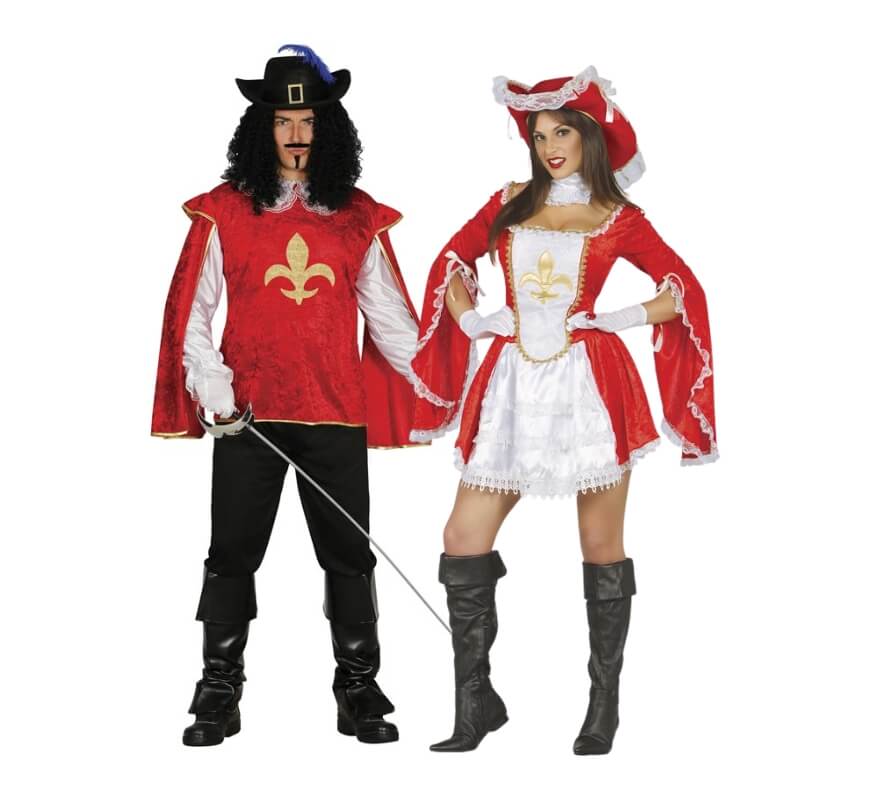 Musketierpaar in Rot