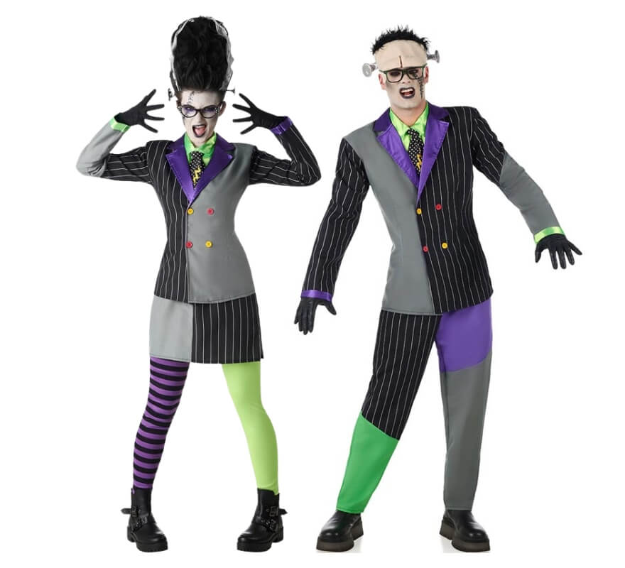 Gestreiftes Frankenstein-Paar