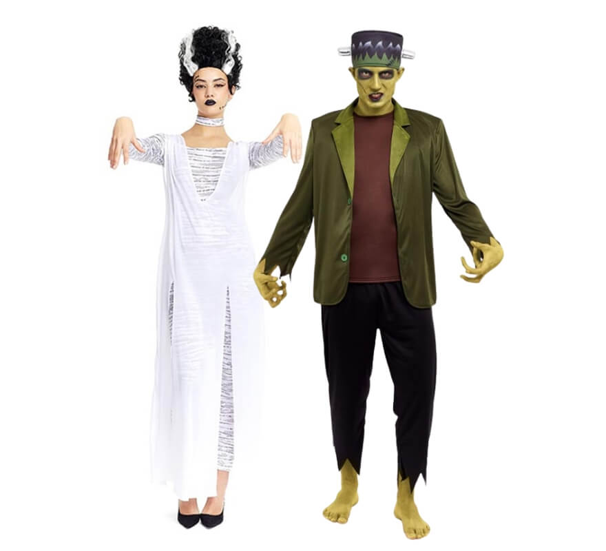 Frankenstein und seine Braut als Paar