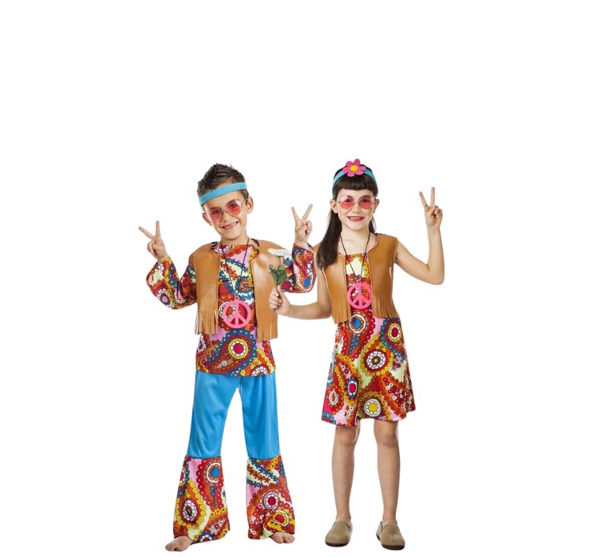 Hippie-Pärchen mit Kinderweste