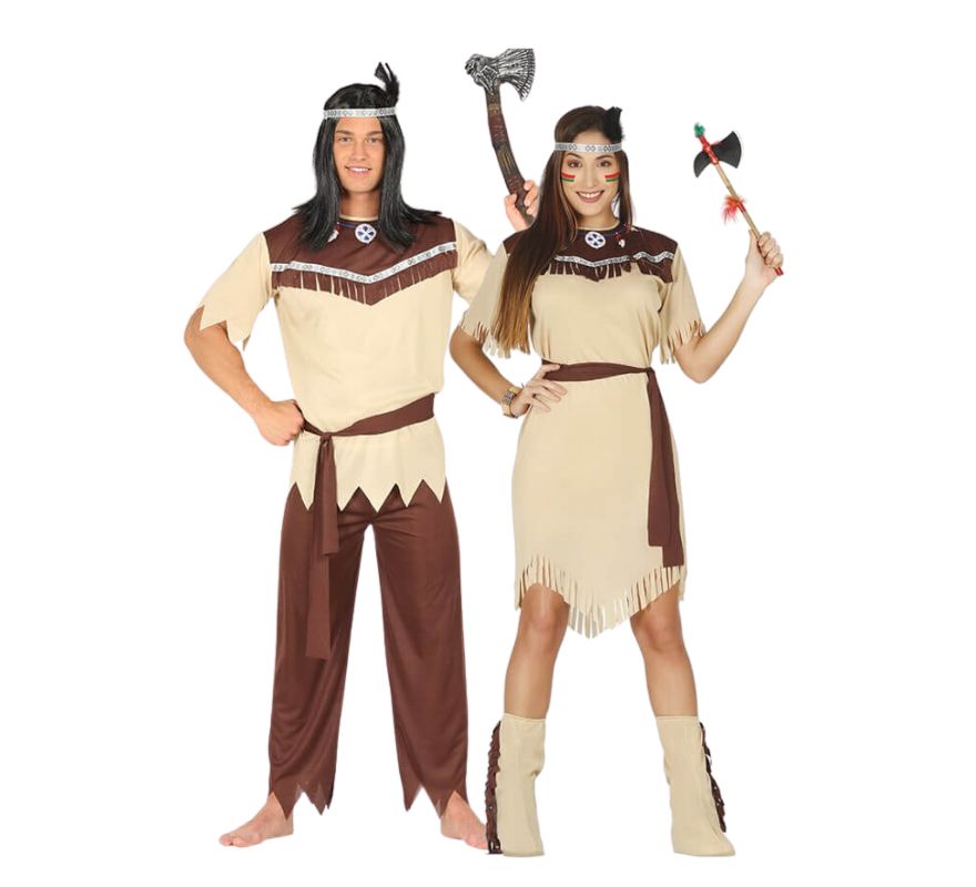 Paar erwachsene Indianer