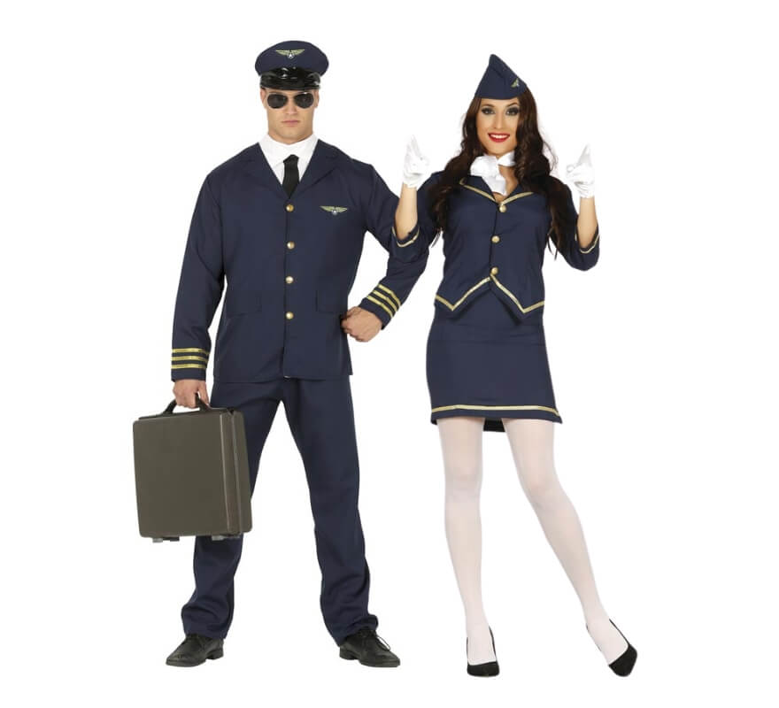 Pilot-und-Stewardess-Paar