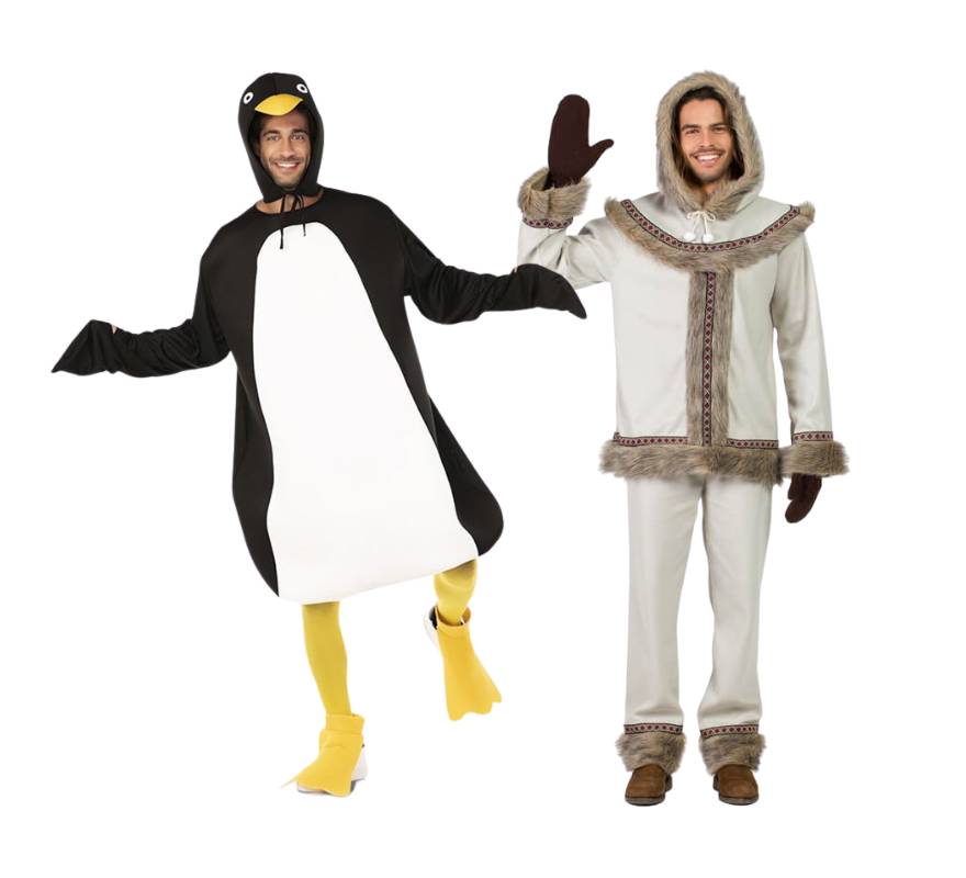 Translation missing: de.Pareja de pingüino y esquimal