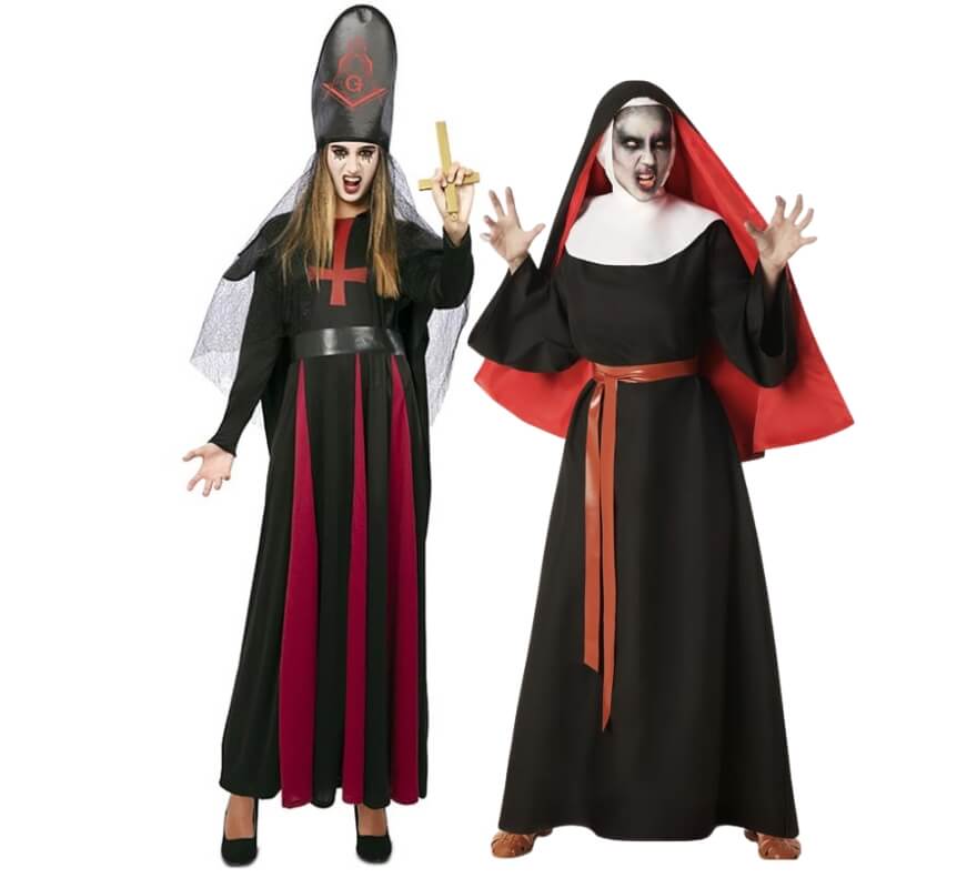 Translation missing: de.Pareja de sacerdotisa y monja satánica