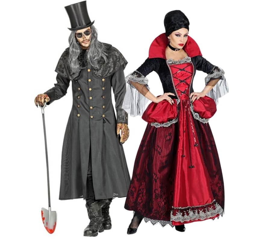 Elegantes Gothic-Vampir-Paar