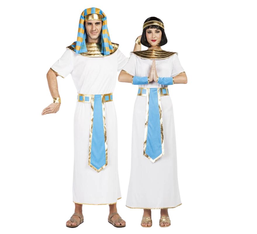 Paar weiße erwachsene Ägypter