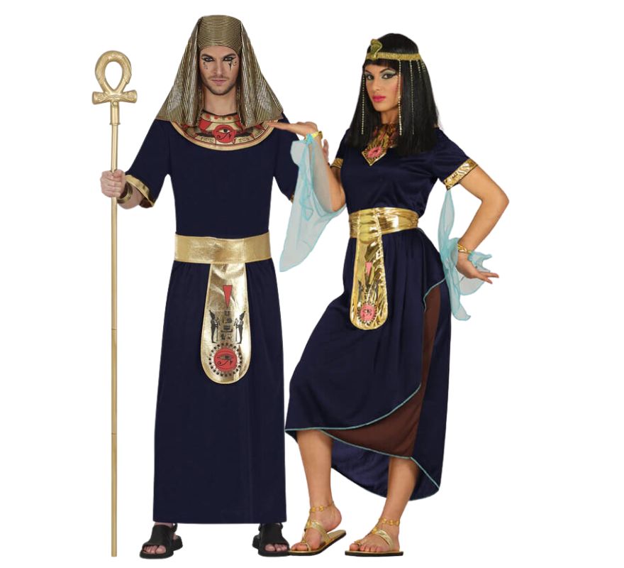 Paar schwarze erwachsene Ägypter
