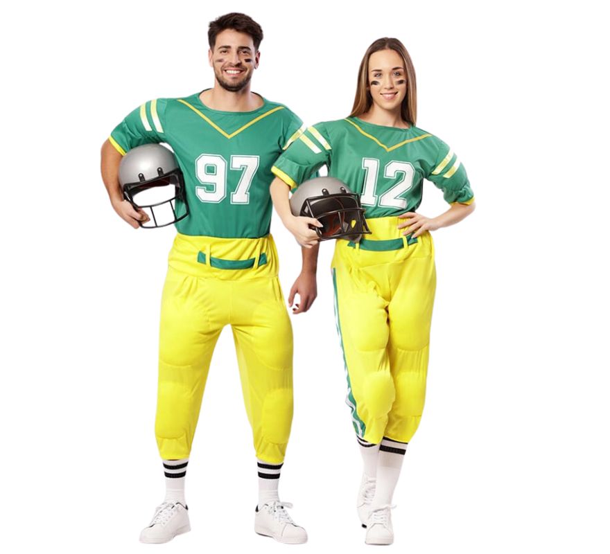 Paar American Football Spieler Erwachsene