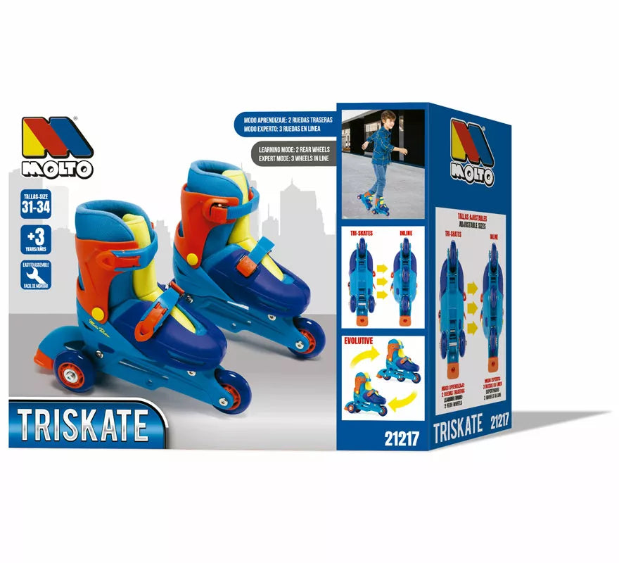 Translation missing: de.Patines en Línea Convertibles azules