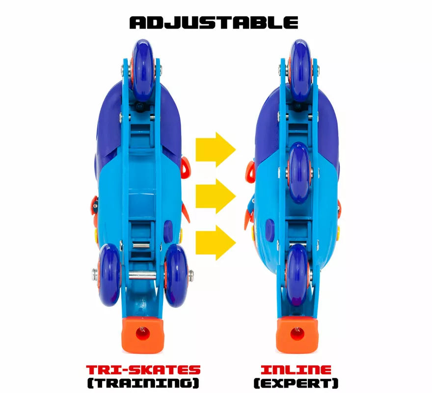 Translation missing: de.Patines en Línea Convertibles azules