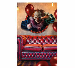 Selbstklebende Clown-Wanddekoration 70X80 cm