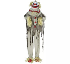 175 cm Vogelscheuchen-Clown mit Ton und Bewegungslicht