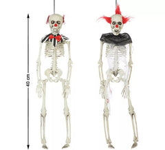 Clownskelett zum Aufhängen in 2 verschiedenen Modellen 40x9 cm