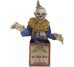 Jack in the Box Clown mit Licht, Ton und Bewegung, 2,1 m