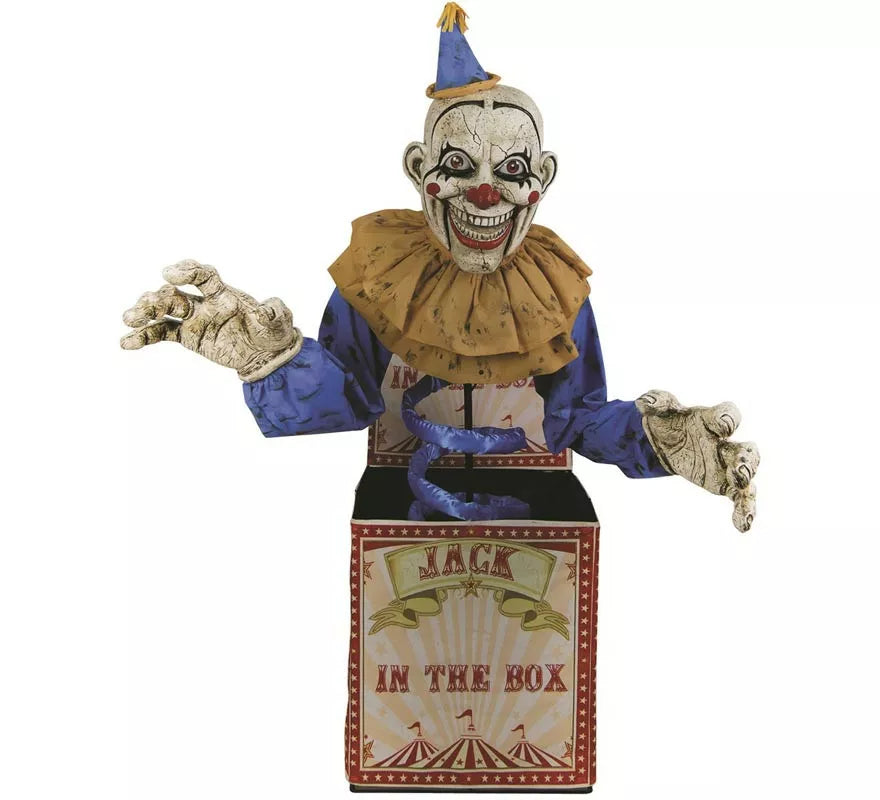 Translation missing: de.Payaso Jack in the Box con luz, sonido y movimiento de 2,1 m