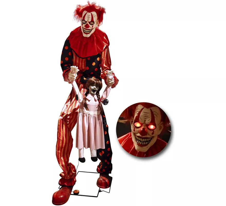 Translation missing: de.Payaso Secuestrador Gigante Animado con Luz Sonido y Movimiento 65x90x220cm